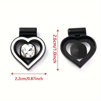 Heart Rhinestone Pendant Set