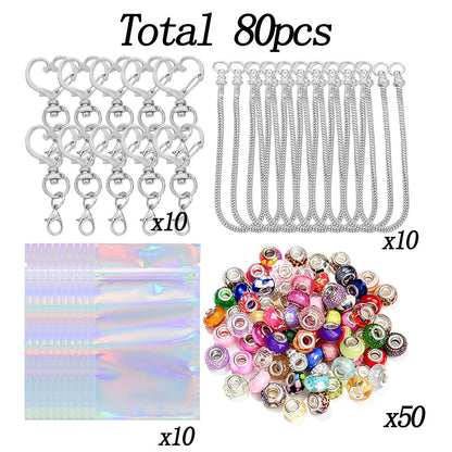 20PCS Beaded Keychain Making Set