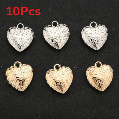 10PCS Gold & Silver CCB Love Pendant Set
