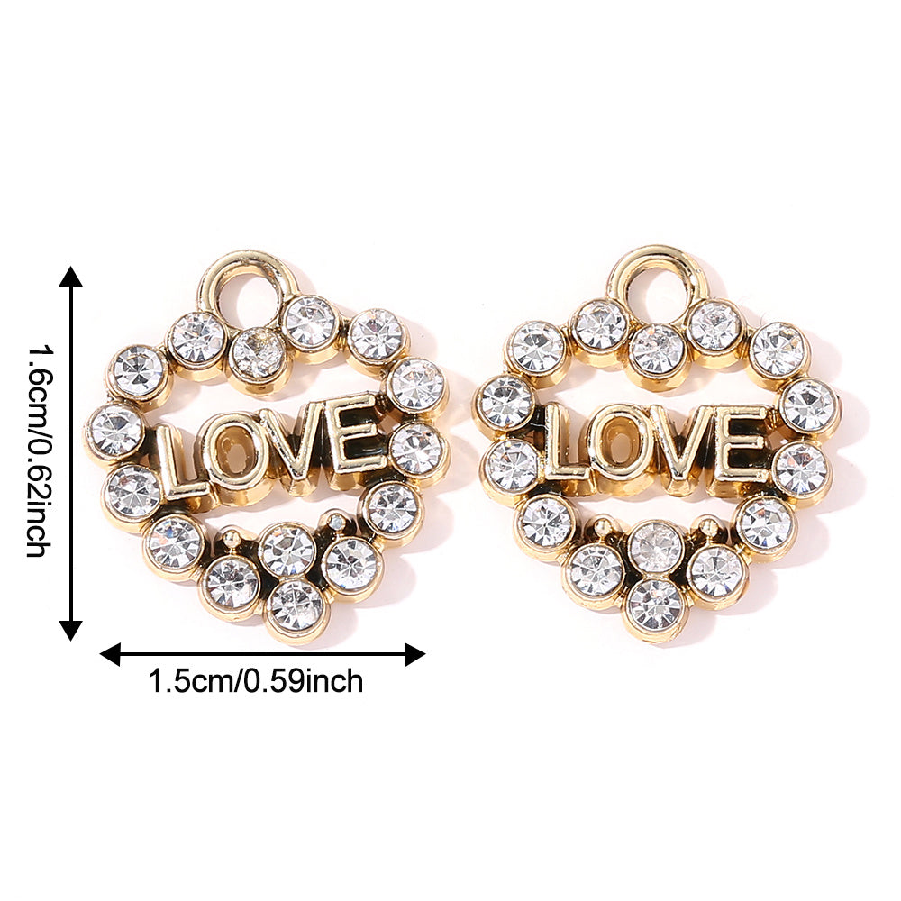 Valentine’s Day Heart Alloy Pendants