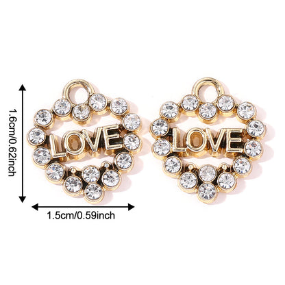 Valentine’s Day Heart Alloy Pendants