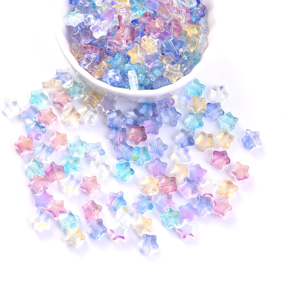 Multicolor Star Spacer Beads