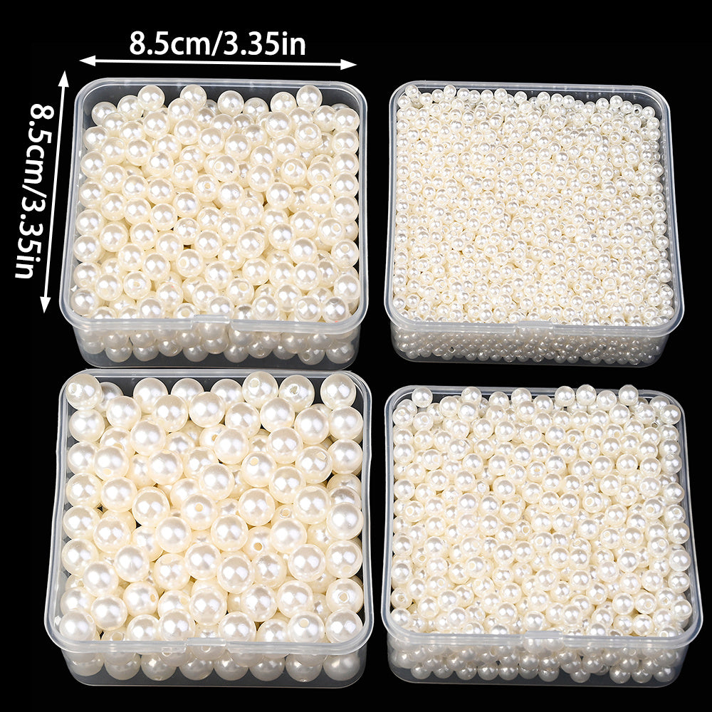4500pcs Imitation Pearl Beads Set