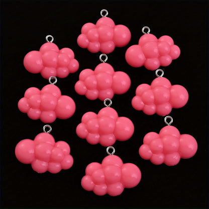 Solid Color Cloud Resin Charms