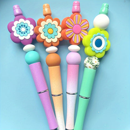 Mixed Flower Silicone Beads