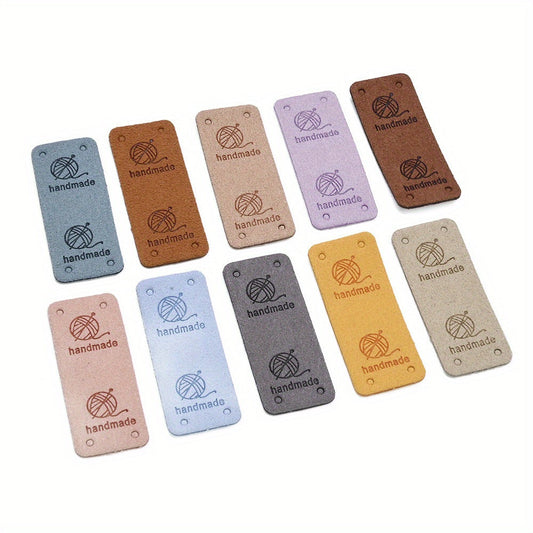 Faux Leather Tags