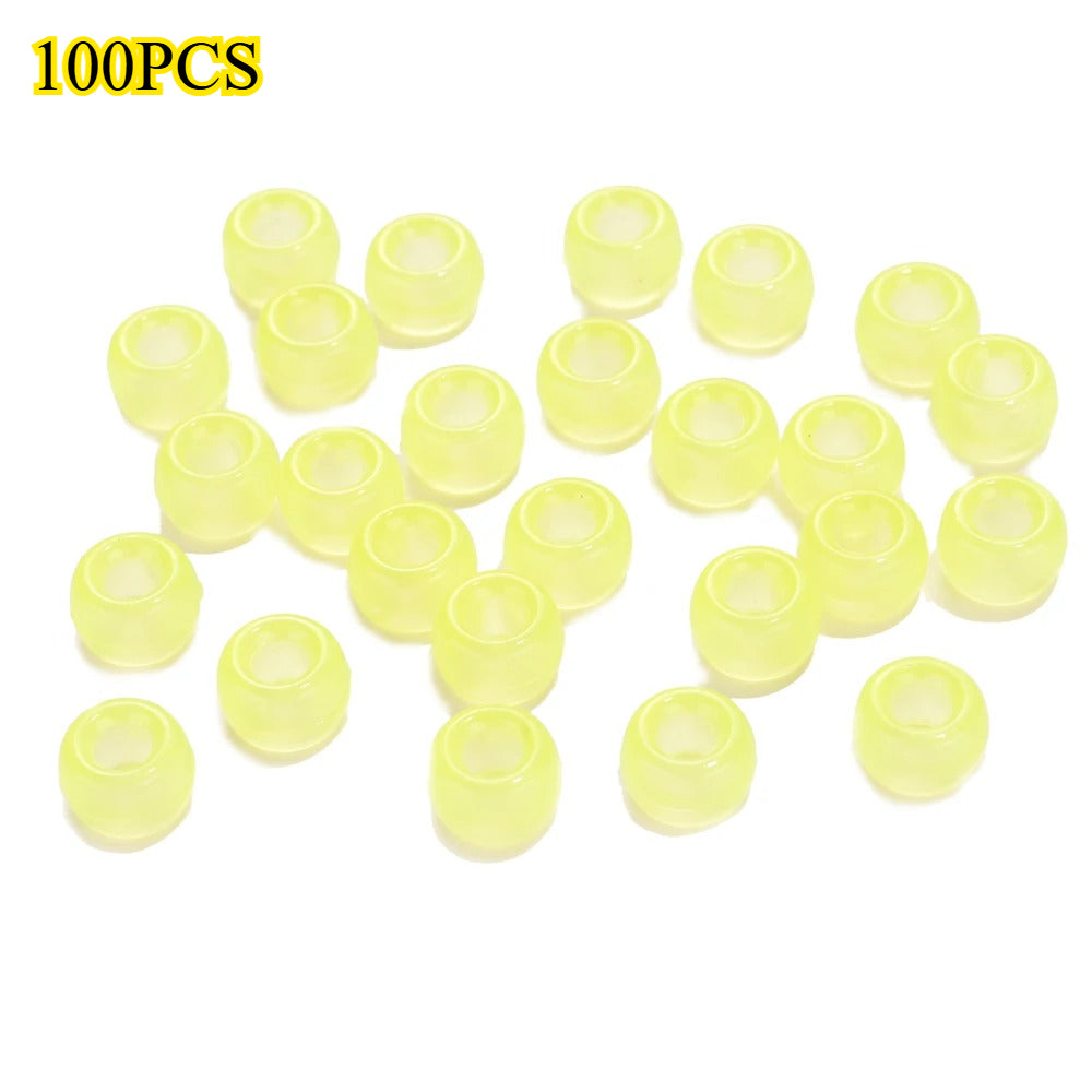 Glow-in-the-Dark Acrylic Barrel Beads
