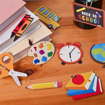 Back-to-School Wooden Hanging Ornaments