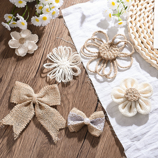 Hemp Rope Flower Set