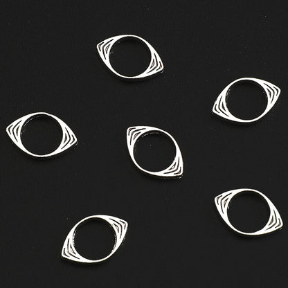30pcs Alloy Devil's Eye Spacer Beads