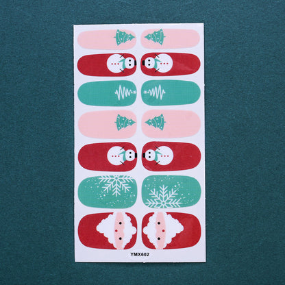 1 Sheet Christmas Nail Wrap Stickers