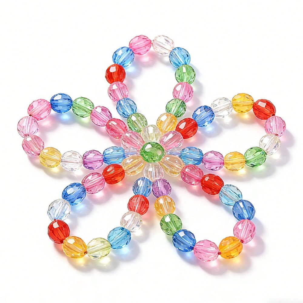 600pcs 6mm Multicolor Acrylic Beads