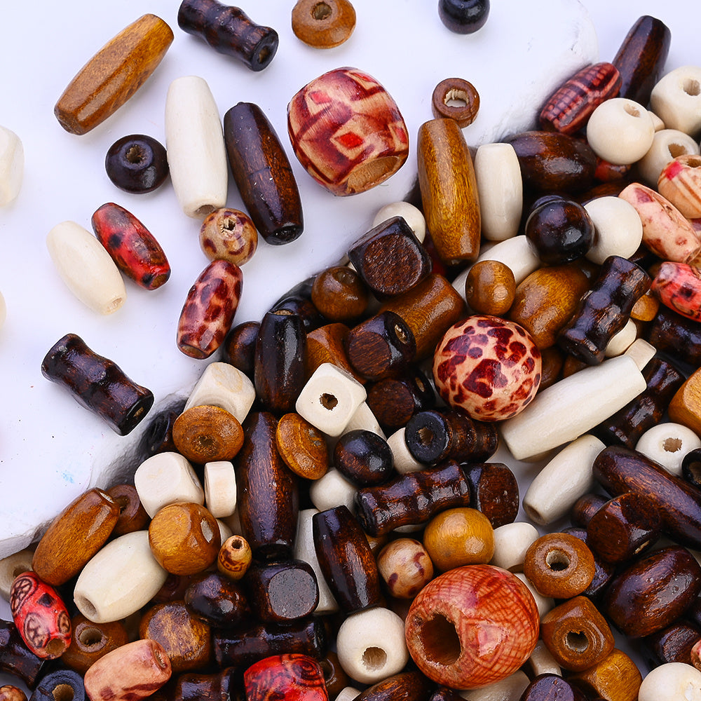 Mixed Irregular Wooden Beads