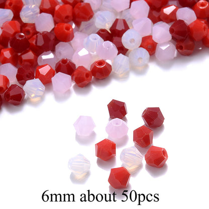 Mixed Faceted Artificial Crystal Beads
