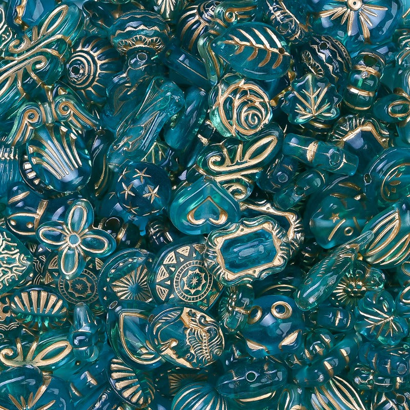 30g/bag 8-30mm Bohemian Style Acrylic Shape Beads