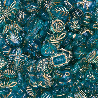 30g/bag 8-30mm Bohemian Style Acrylic Shape Beads