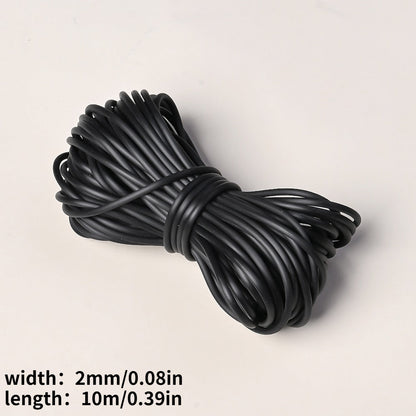 2 mm Black Elastic Jewelry Cord