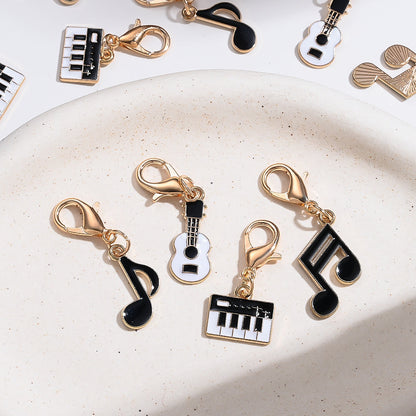 Music-Themed Alloy Pendant Charms
