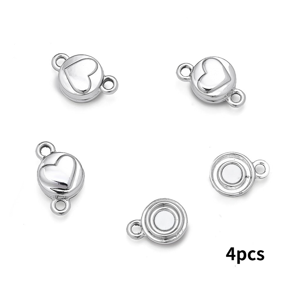 Heart Magnetic Clasp Connectors