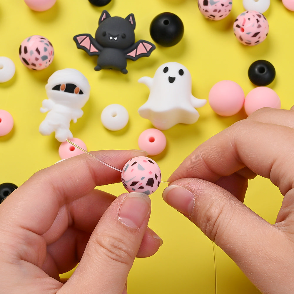 38pcs Halloween Silicone Focus Beads Set