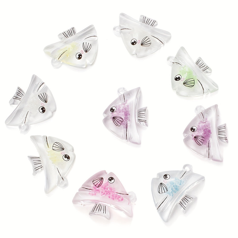 Resin Transparent Luminous Pendant Charms