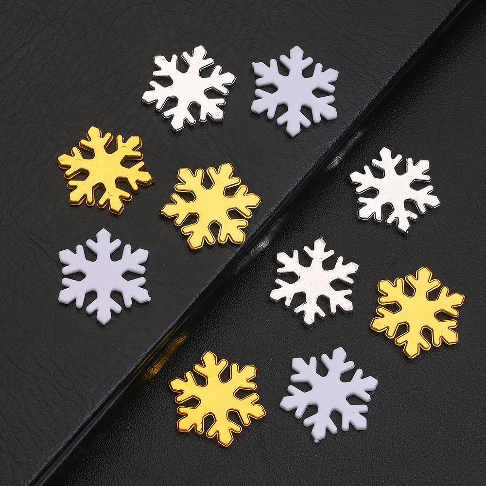 Plastic Snowflake Ornaments