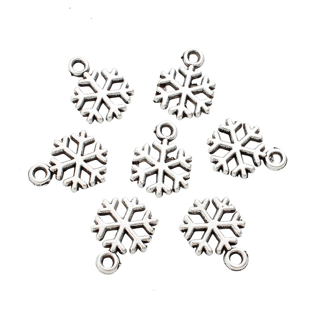 Hollow Snowflake Alloy Pendants