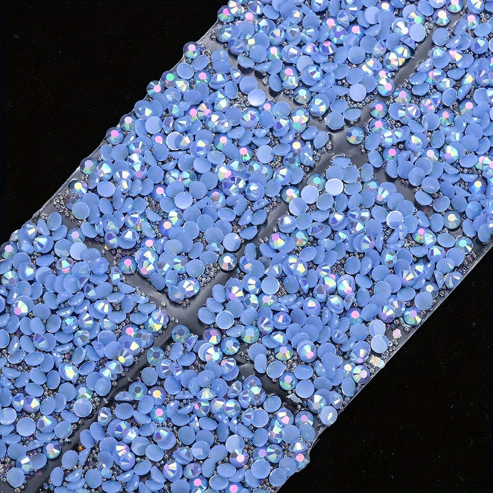 12PCS 4×3cm Self-Adhesive Resin Rhinestone Embellishment Strips