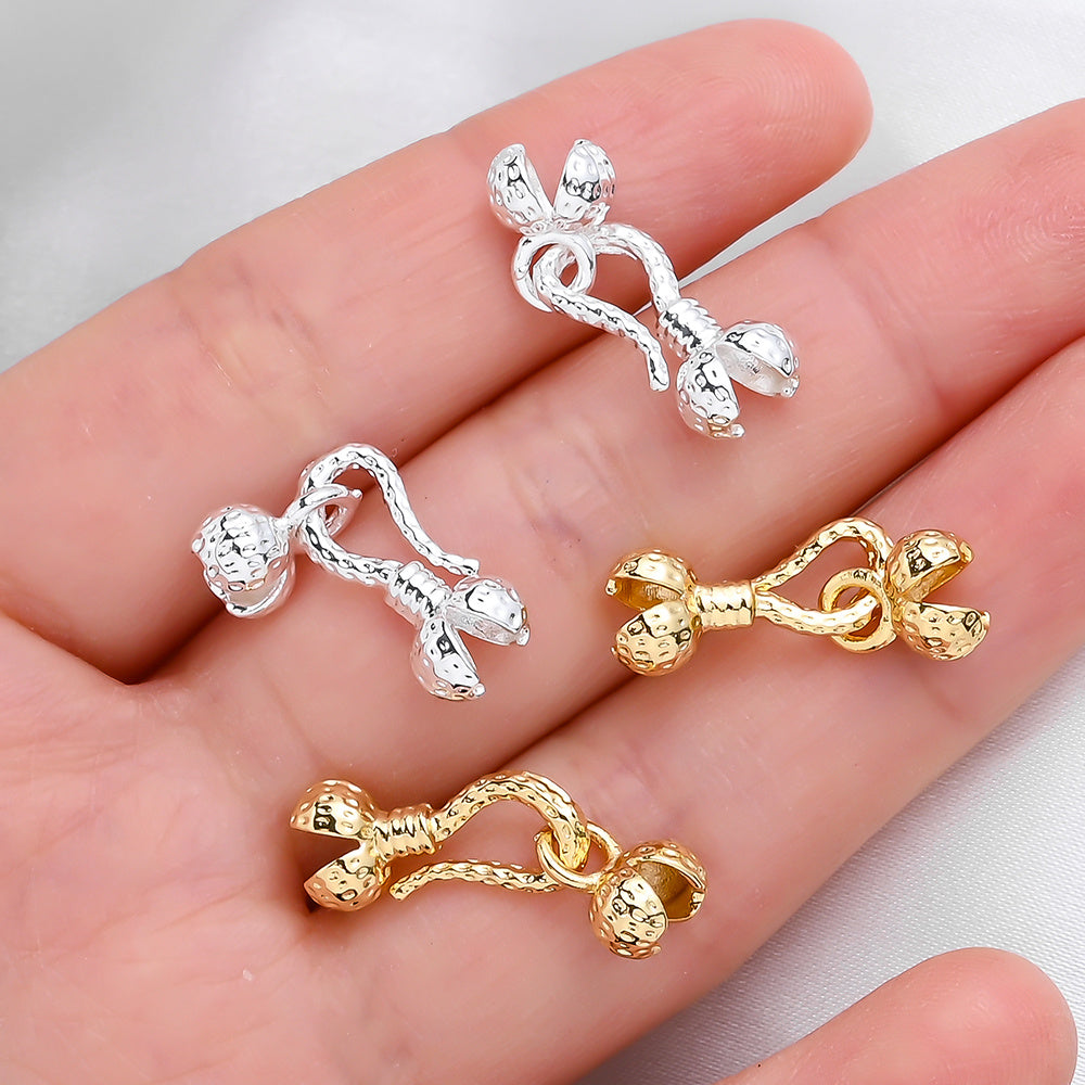 Gold Brass Fish Hook Clasps