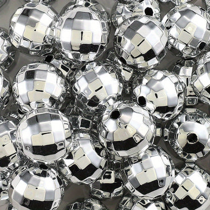UV Faceted Round Acrylic Beads