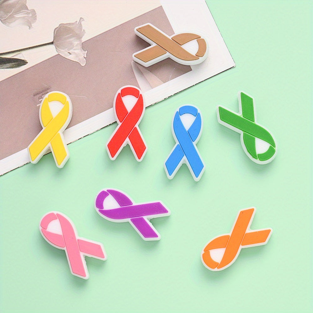 Cancer Awareness Ribbon Focal Beads