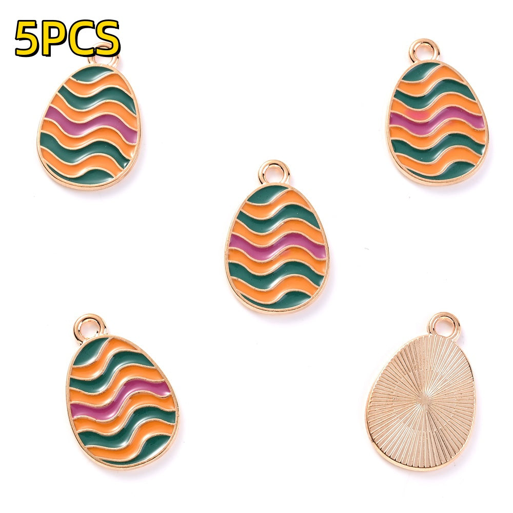 Easter Egg Alloy Pendants