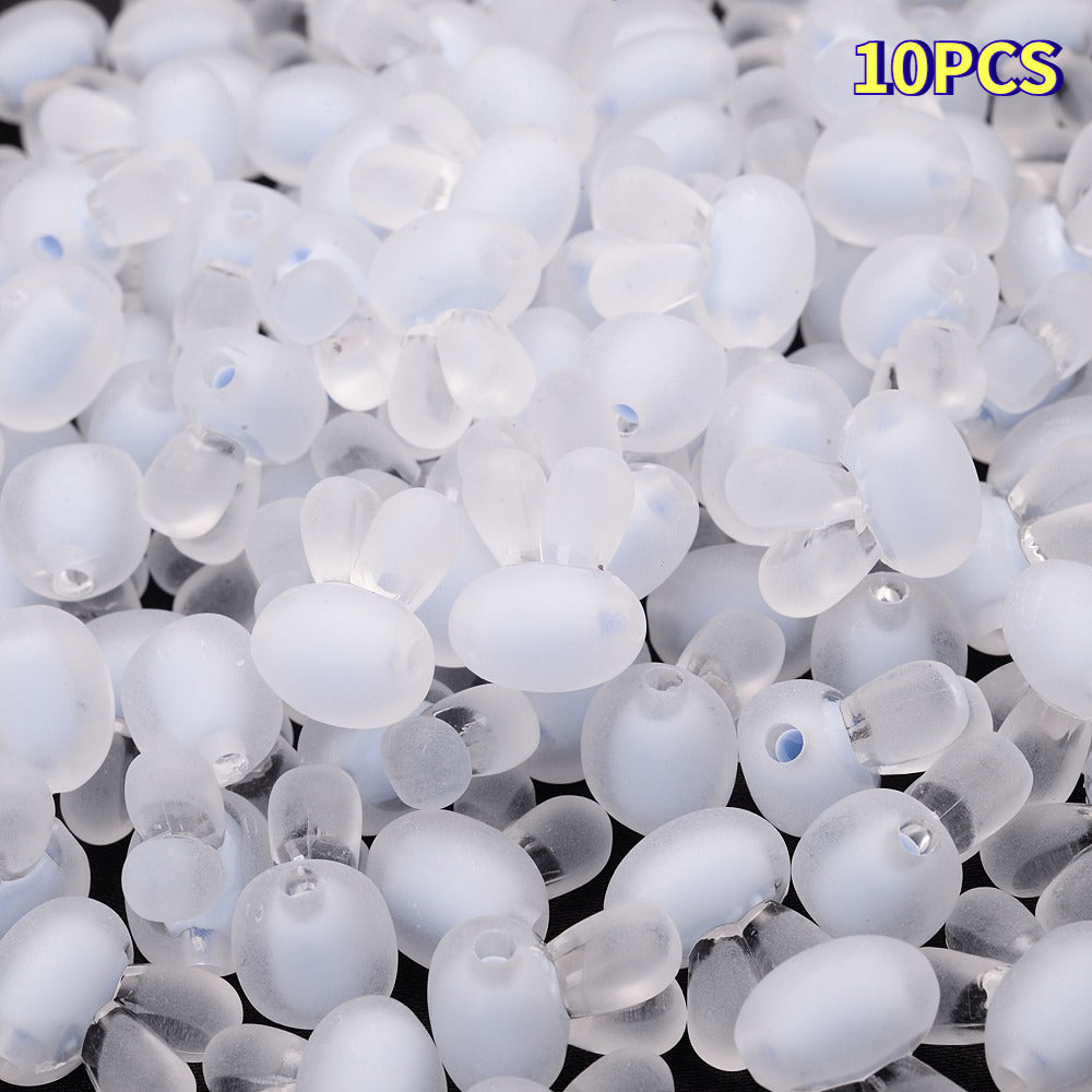 Colored Rabbit Head Acrylic Spacer Beads
