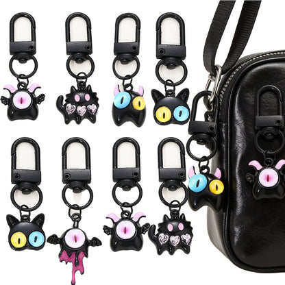 Gothic Black Evil Eye Pendant Charms