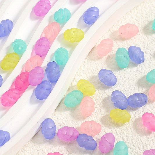 Colorful Transparent Oval Spacer Beads
