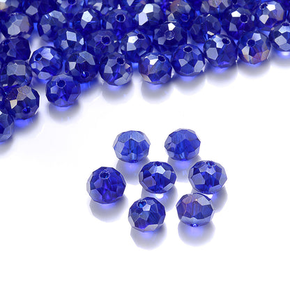 10mm Colored Cylindrical Glass Spacer Beads