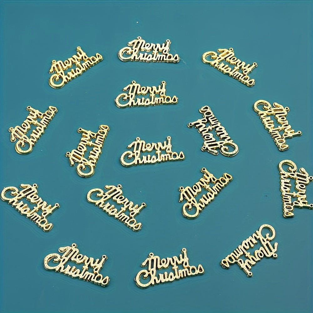 Merry Christmas Acrylic Pendant Charms