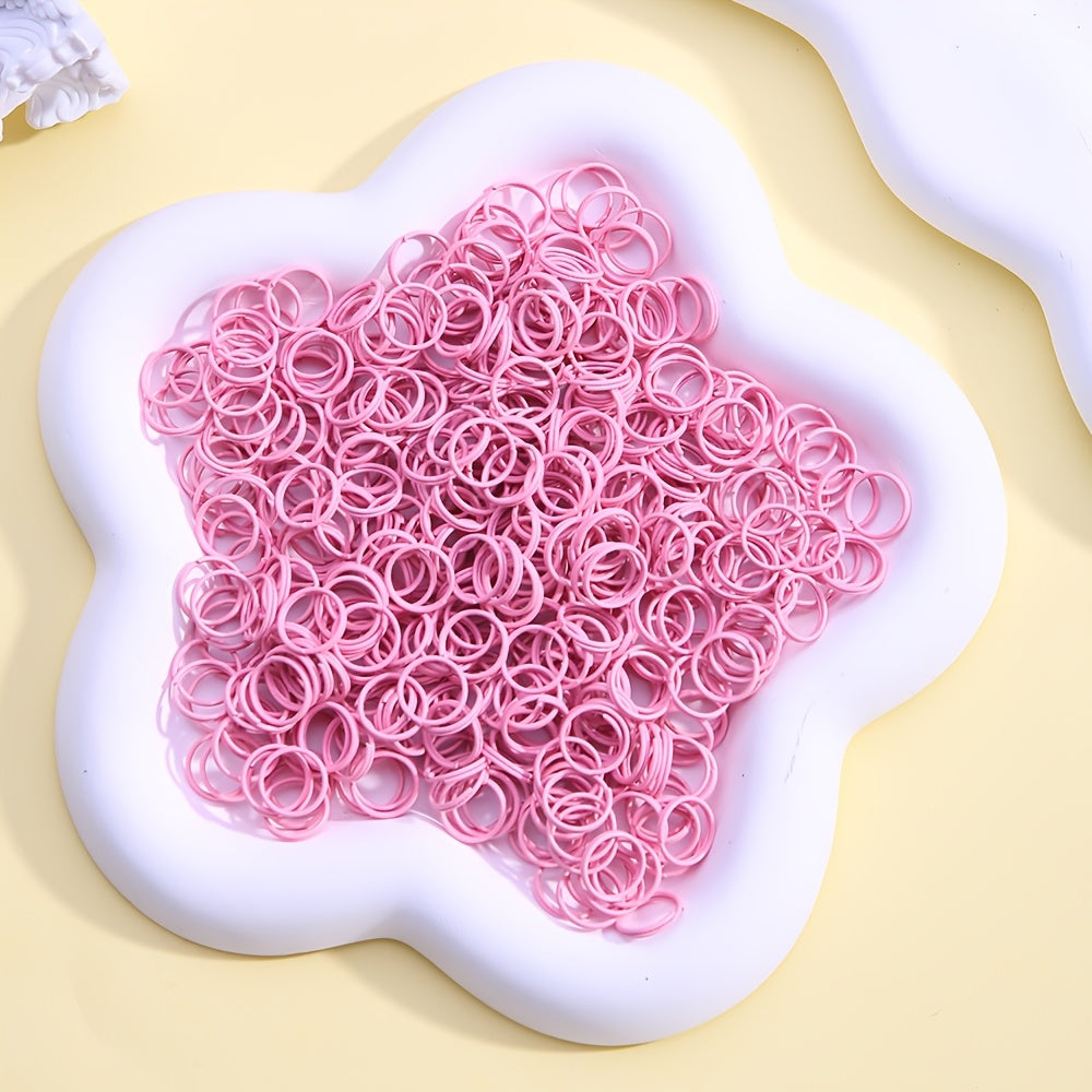 100-Piece 8 mm Alloy Double Open Jump Rings