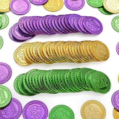 Mardi Gras Plastic Party Coins