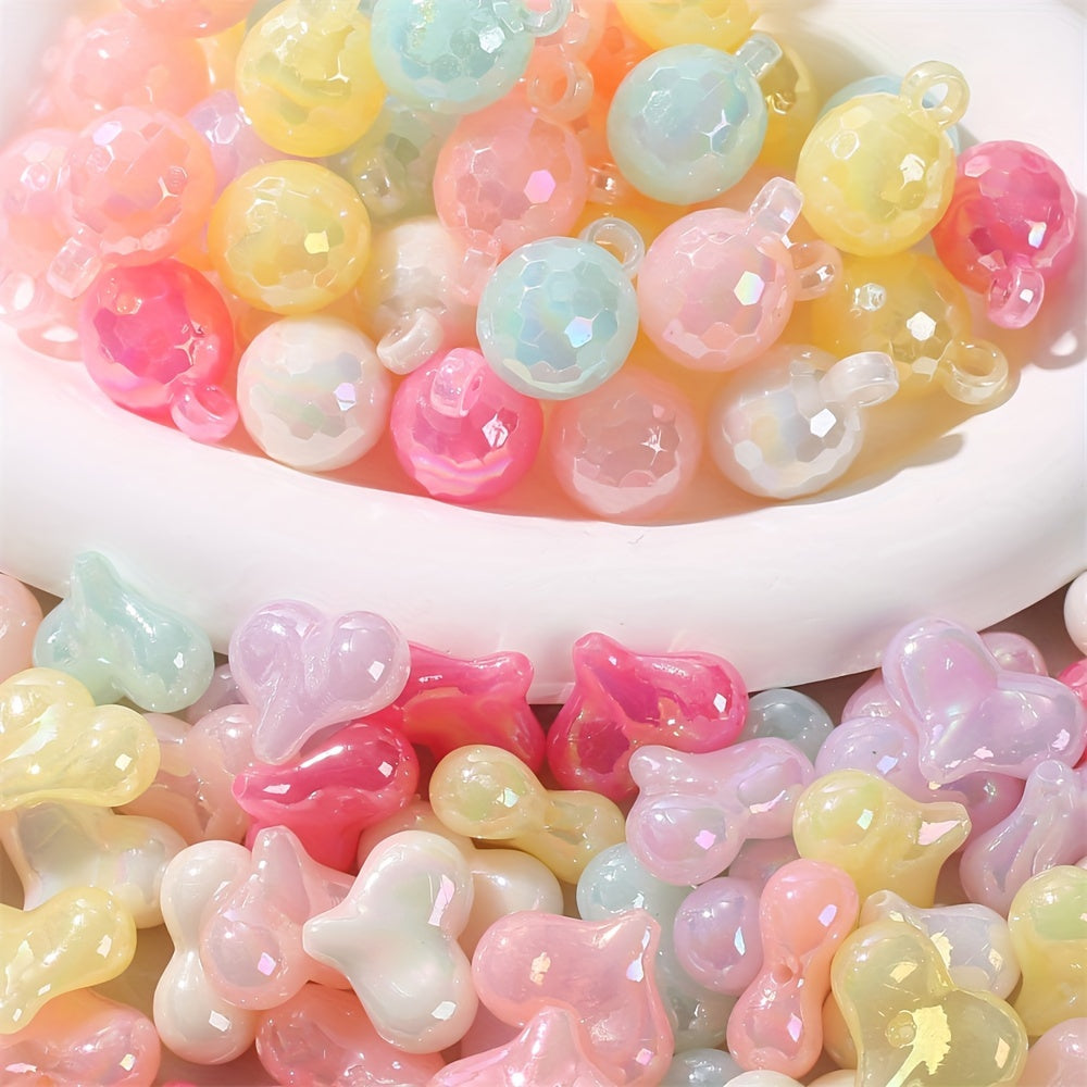 Acrylic AB Candy Color Irregular Beads
