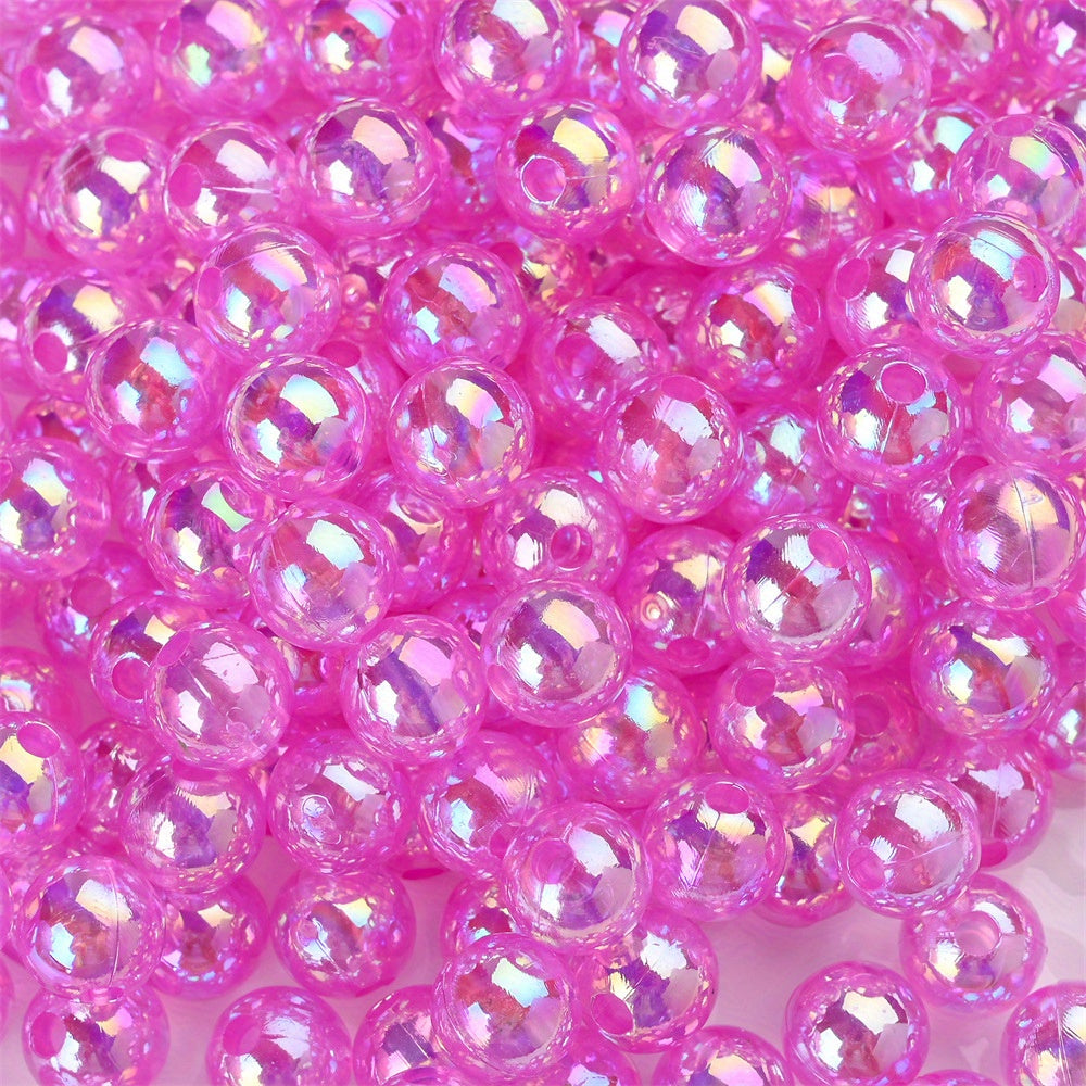 Colorful Clear Acrylic Beads
