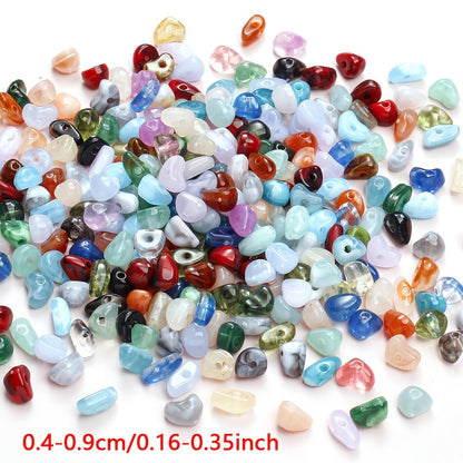 Mixed Color Irregular Acrylic Loose Beads
