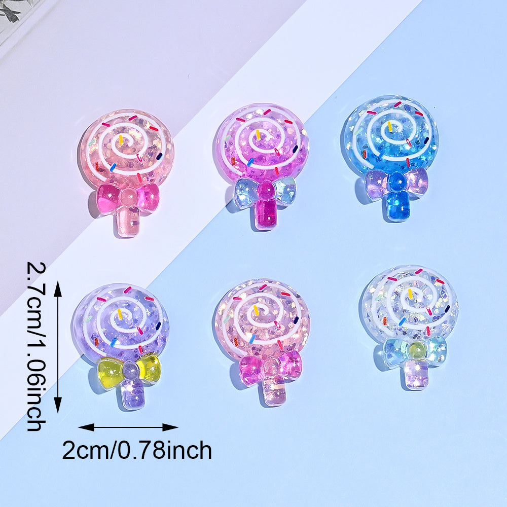 Lollipop Resin Patch Beads