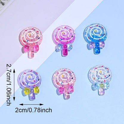 Lollipop Resin Patch Beads