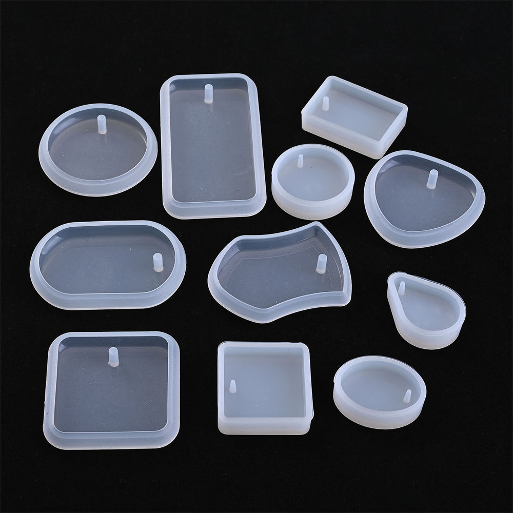 Transparent Silicone Pendant and Keychain Molds