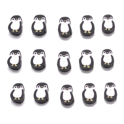 Penguin Polymer Clay Beads