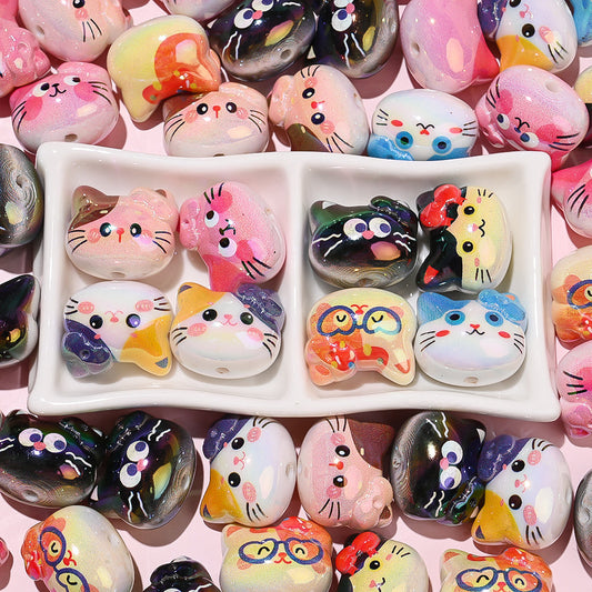 Acrylic Kitten Head Pendants