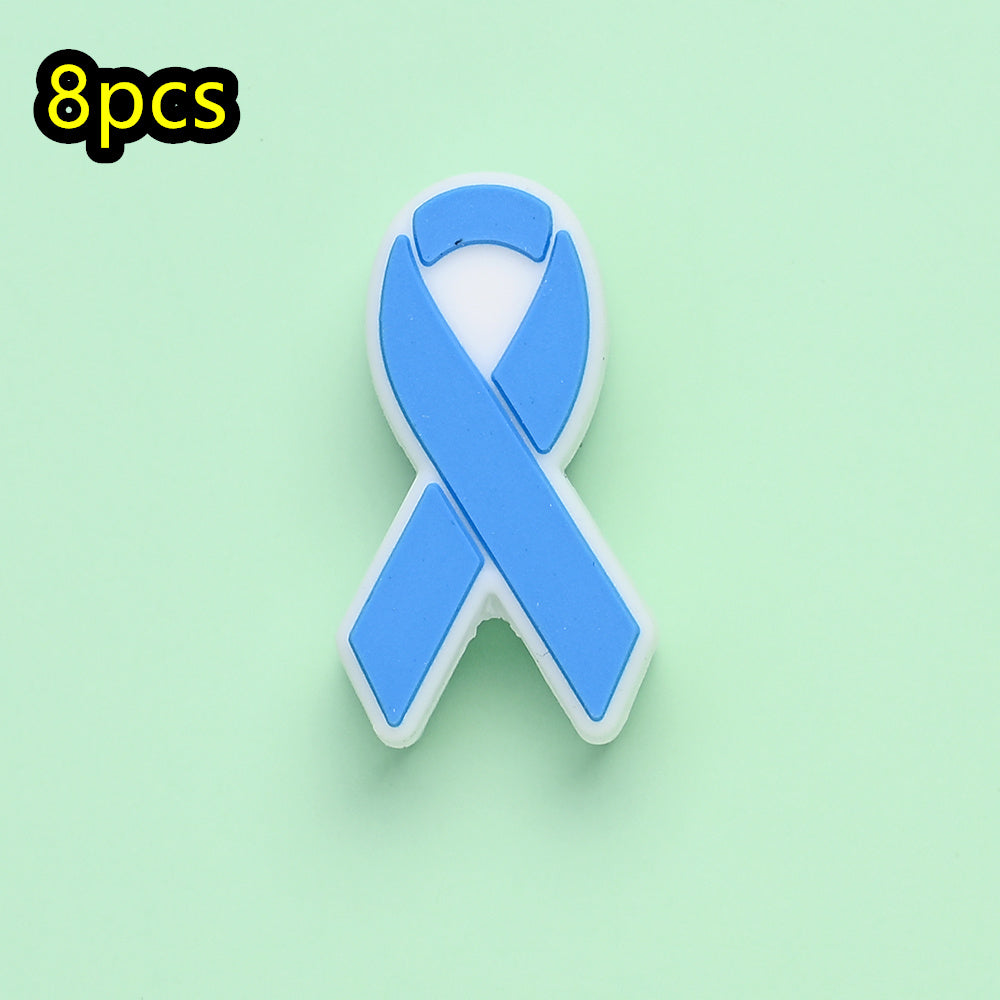 Cancer Awareness Ribbon Focal Beads