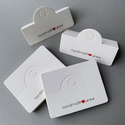 200PCS Handmade Jewelry Packaging Set with Clear Bags & Cards