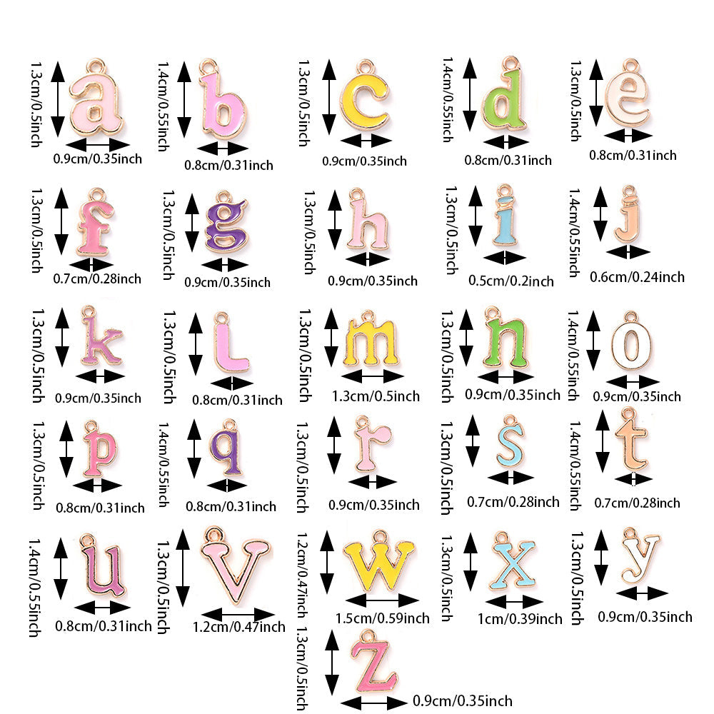 A-Z Letter Alloy Pendant Charms